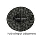 Belt Band Accented Check Patterned Panama Hat