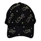 Bling Love Message Patterned Baseball Cap