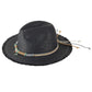 Braided Starfish Band Frayed Straw Summer Sun Hat
