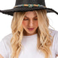 Braided Starfish Band Frayed Straw Summer Sun Hat