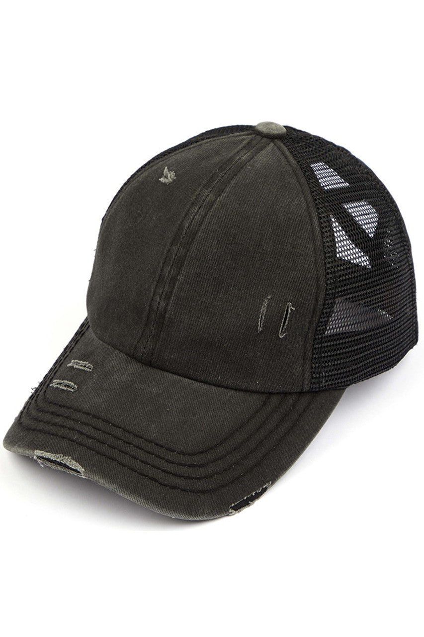 C.C Women's Baseball Ponytail Cap