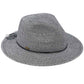 C.C Women's Lurex Paper Straw Panama Sun Hat
