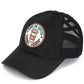 C.C RUNS ON COFFEE Patch Criss Cross Pony Cap