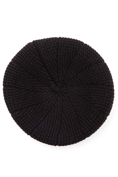 C.C SCALLOPED WAVE PATTERN BERET