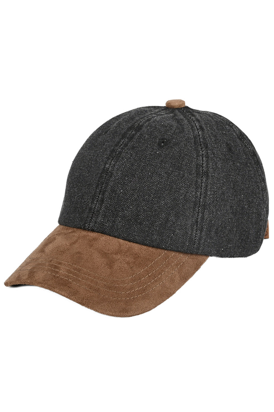 C.C Two Tone Cotton Twill Denim Baseball Cap
