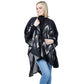 Chevron Pattern Cape Poncho Shawl Wrap