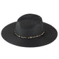 Confetti Braided Chain Band Summer Straw Hat