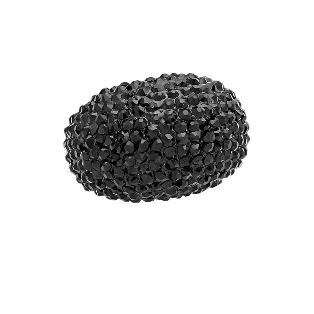 Crystal Pave Dome Stretch Ring
