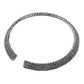 3 Rows Rhinestone Open Choker Necklace