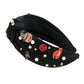 Enamel Halloween Charm Stone Cluster Embellished  Headband