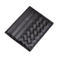 Faux Leather Basket Weave Card Holder Wallet