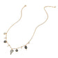 Lets Play Message Enamel Pickleball Pearl Charm Station Necklace