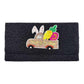 Happy Easter Carrot Bunny Seed Beaded Clutch Crossbody Bag