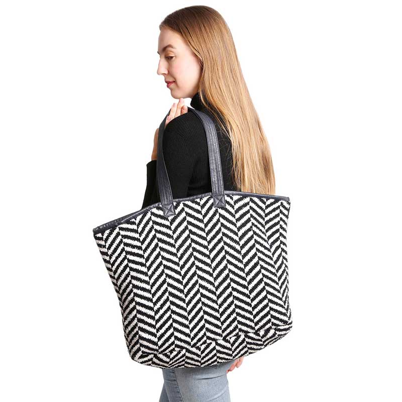 Herringbone Tote Bag