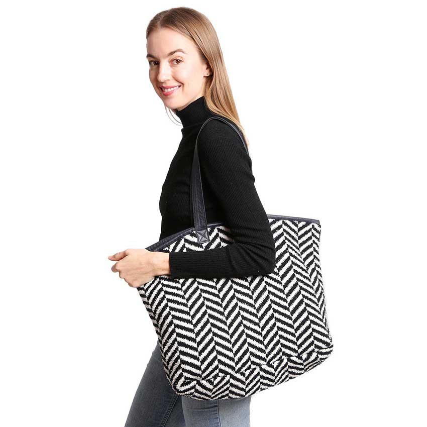 Herringbone Tote Bag