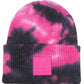 C.C Women's Tie Dye Beanie Hats With Rubber Patch
