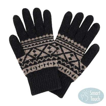 Knit Aztec Smart Gloves