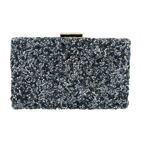 Mother of Pearl Cluster Clutch Crossbody Bag