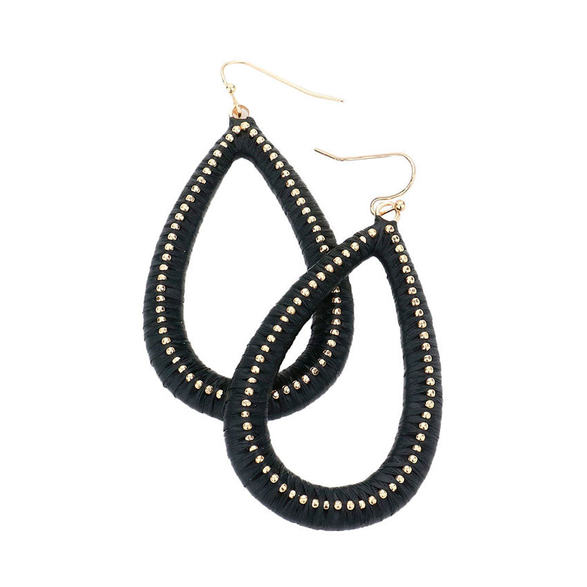 Open Teardrop Dangle Earrings