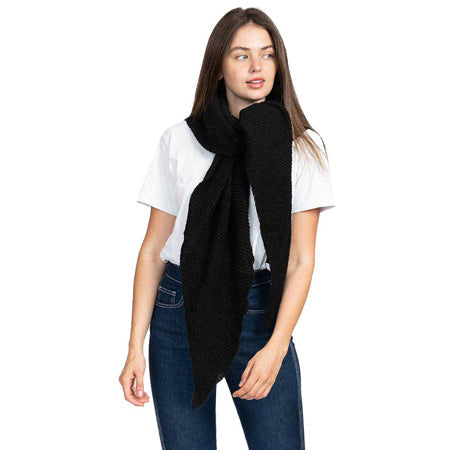 Plain Solid Triangle Scarf Shawl
