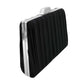 Pleated Evening Clutch Crossbody Bag