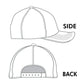 Put It On Santas Tap Message Embroidered Five Panel Canvas Snapback Baseball Cap