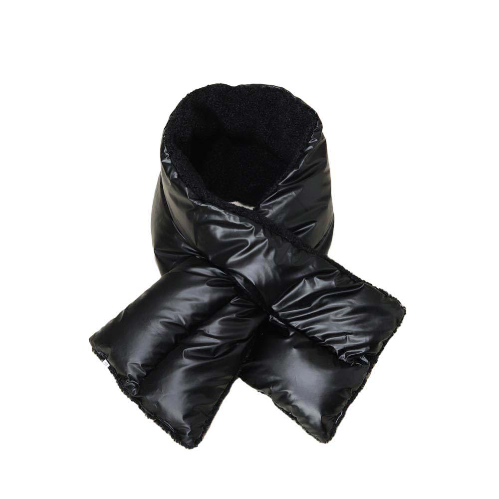 Reversible Puffer Sherpa Pull Through Scarf