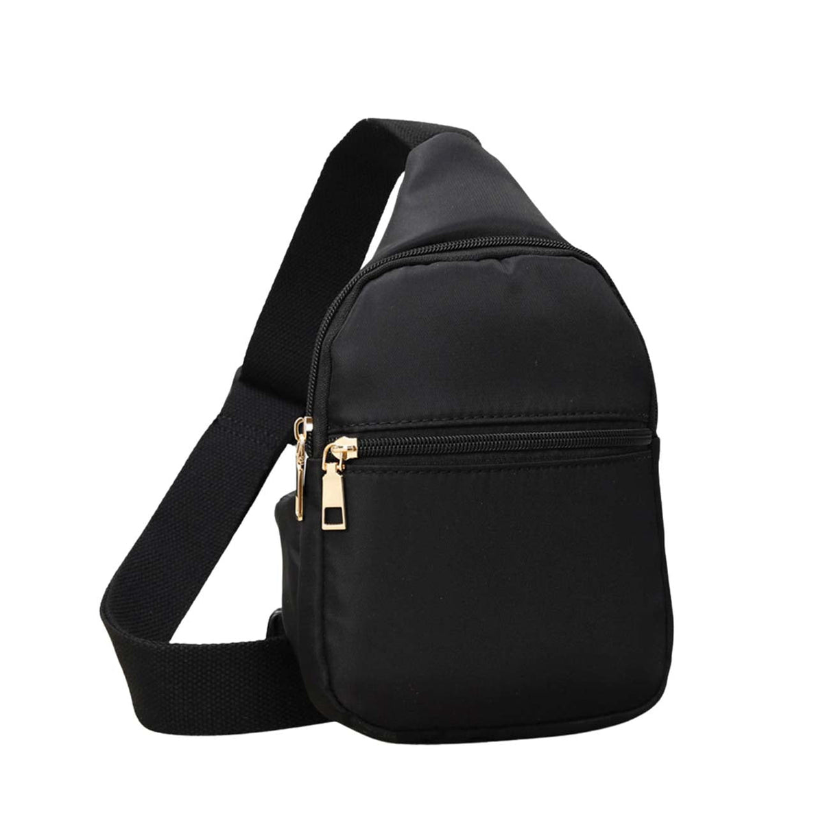 Solid Nylon Mini Sling Bag