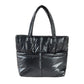 Solid Puffer Tote Shoulder Bag