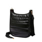 Women's Solid Quilted Shiny Puffer Crossbody Bag