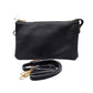 Trio Faux Leather Rectangle Crossbody Bag