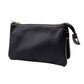 Trio Faux Leather Rectangle Crossbody Bag