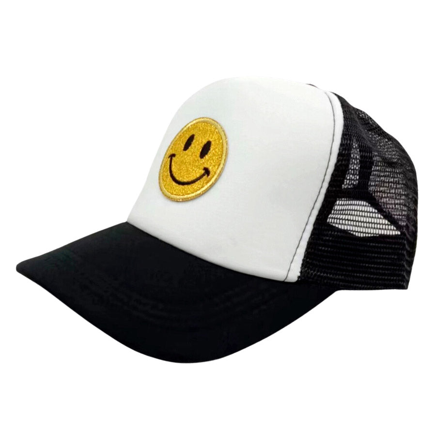 Smile Patch Mesh Back Baseball Cap