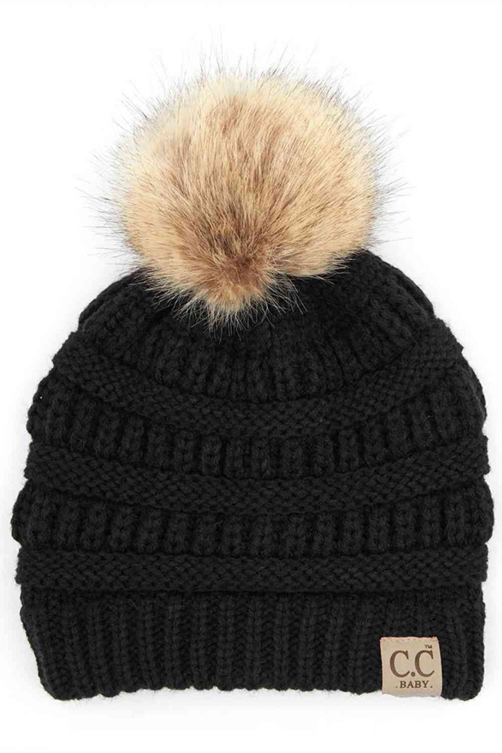 C.C Solid Ribbed Baby Beanie