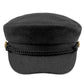 C.C Rope with Button Deco Solid Fisherman's Cap