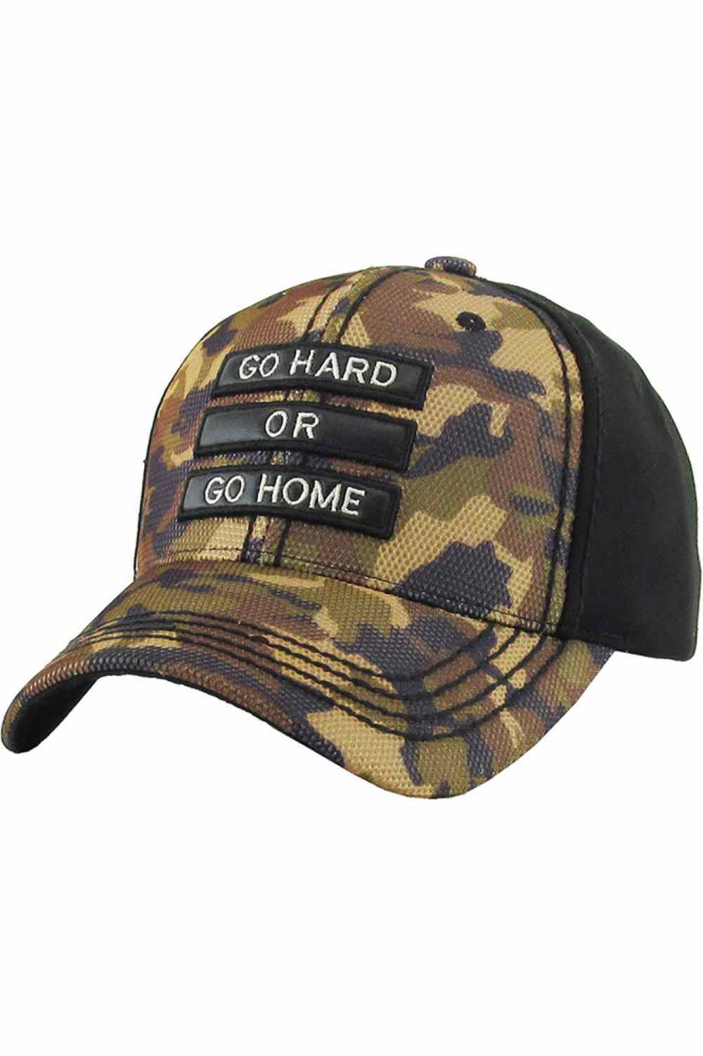 GORRA DE BÉISBOL VINTAGE "GO HARD OR GO HOME"