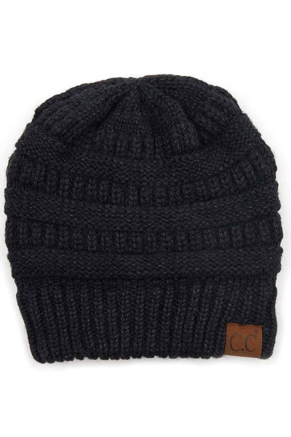 C.C Soft Yarn Knit Beanie Hat