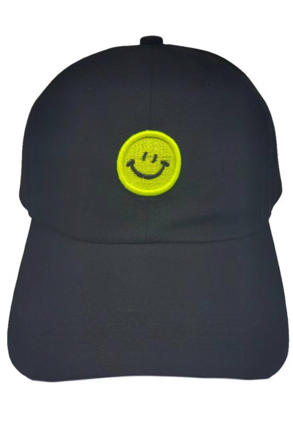 Happy Face Patch Pastel Tone Baseball Cap