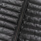 Men's Leather Moncler Puffer Jacket Black,