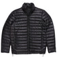 Men's Leather Moncler Puffer Jacket Black,