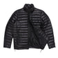 Men's Leather Moncler Puffer Jacket Black,