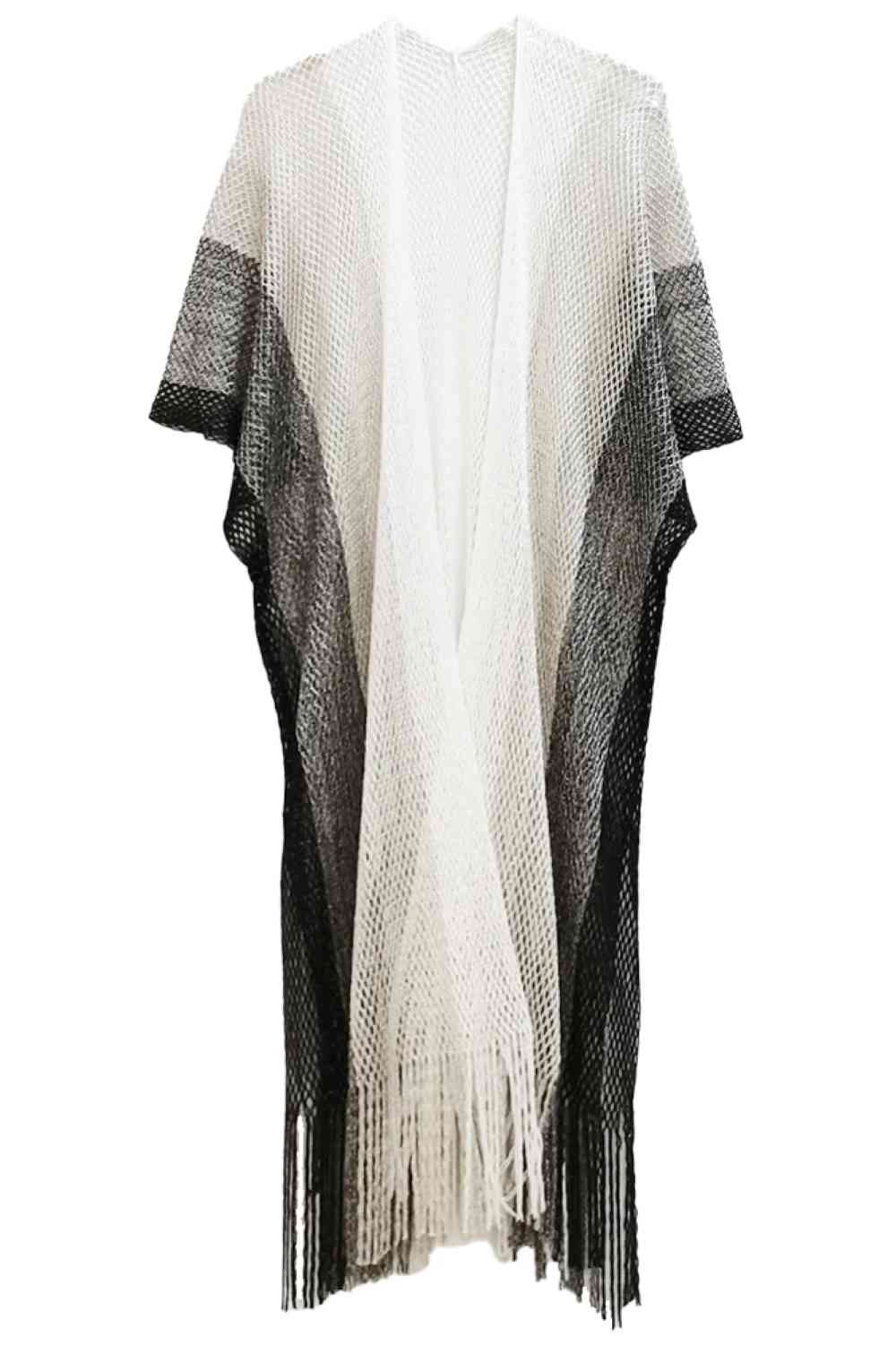 Two Tone Lurex Kimono