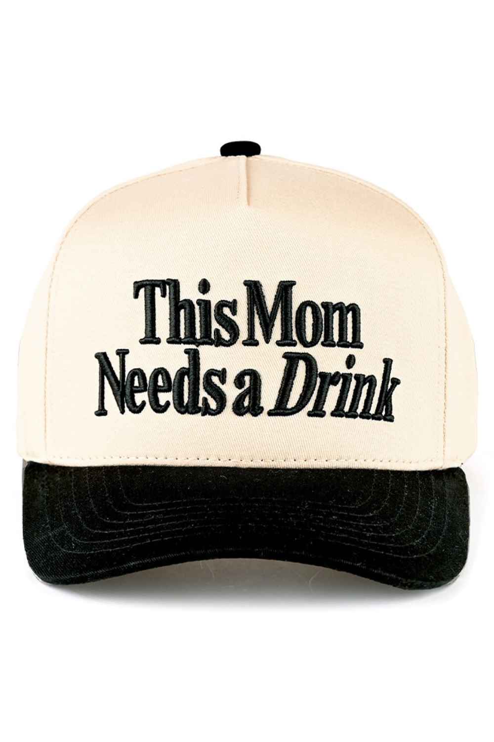 C.C This Mom Needs A Drink Letter Trucker Cap