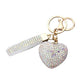 Bling Heart Bag Charm