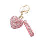 Bling Heart Bag Charm