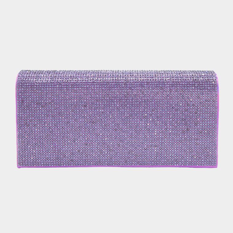Bling Solid Evening Clutch Crossbody Bag