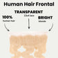 Blonde Body Wave 13x4 Transparent Lace Human Hair Frontal