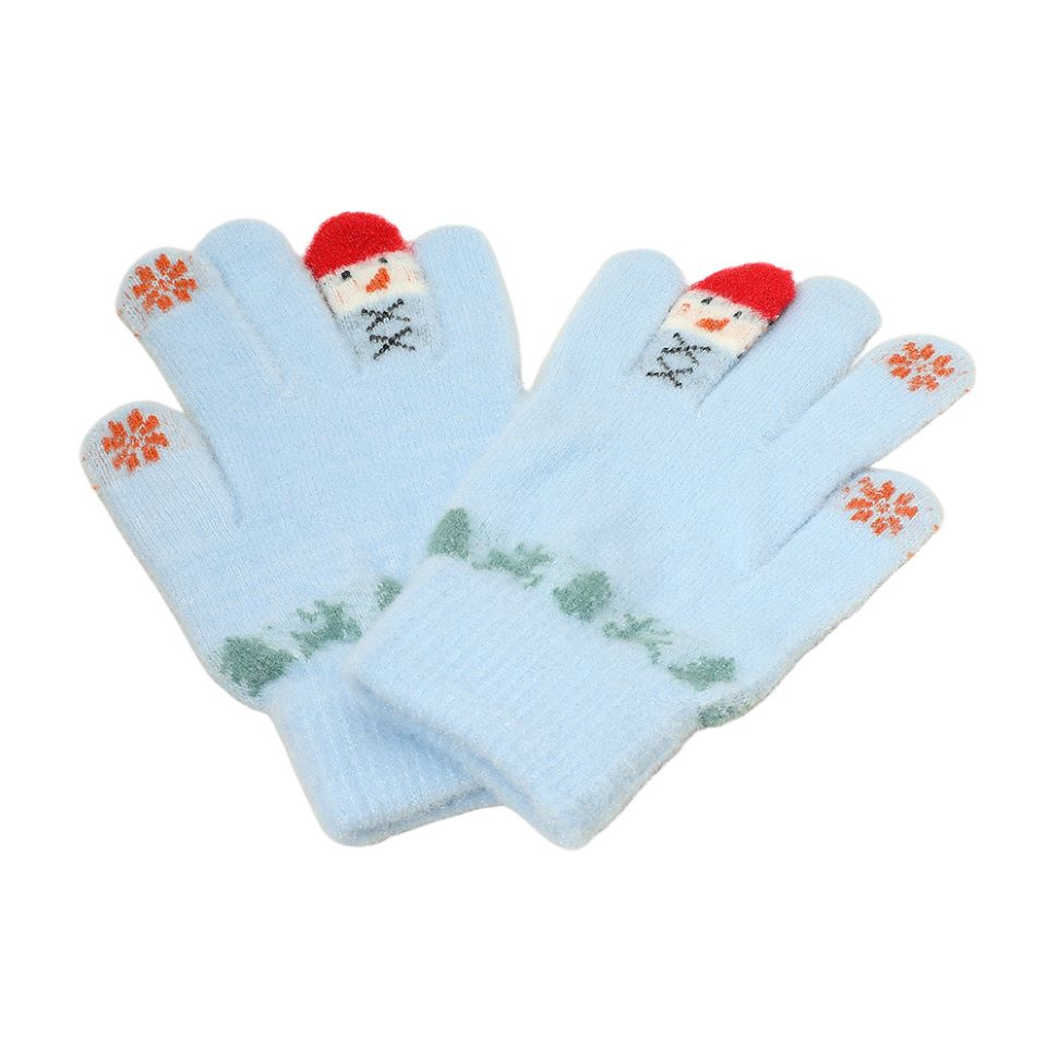 Christmas Theme Pattern Smart Touch Winter Gloves
