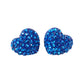 Crystal Pave Heart Stud Earrings