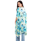 Flower Print Kimono Poncho